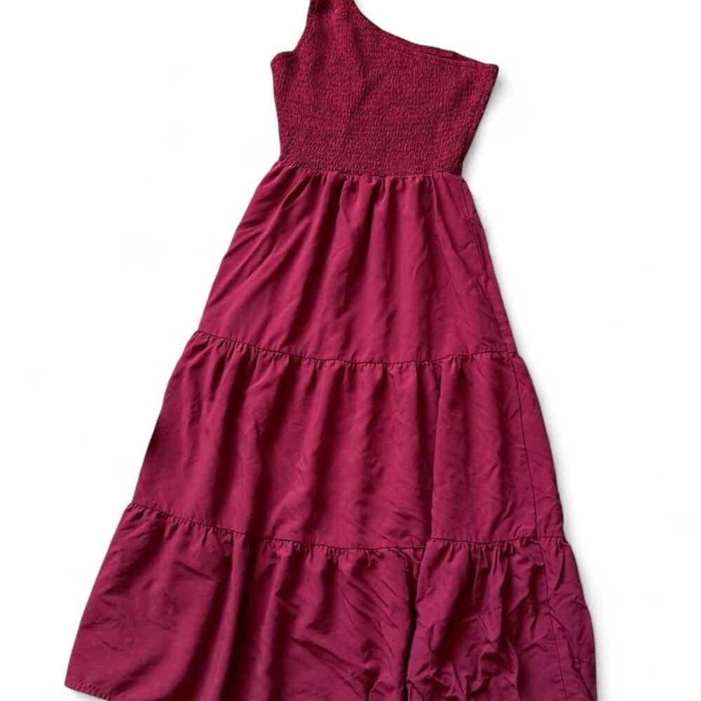 Unbranded Women's Red and Burgundy Dress